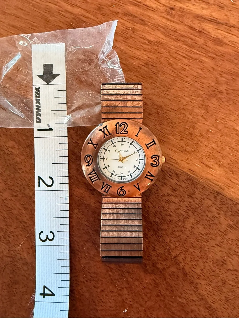 Shannon's Copper-Tone Round Face Watch - White Dial